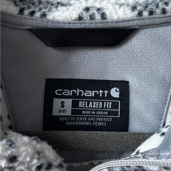 Carhartt Black and White Fleece Jacket - Picture 3 of 3